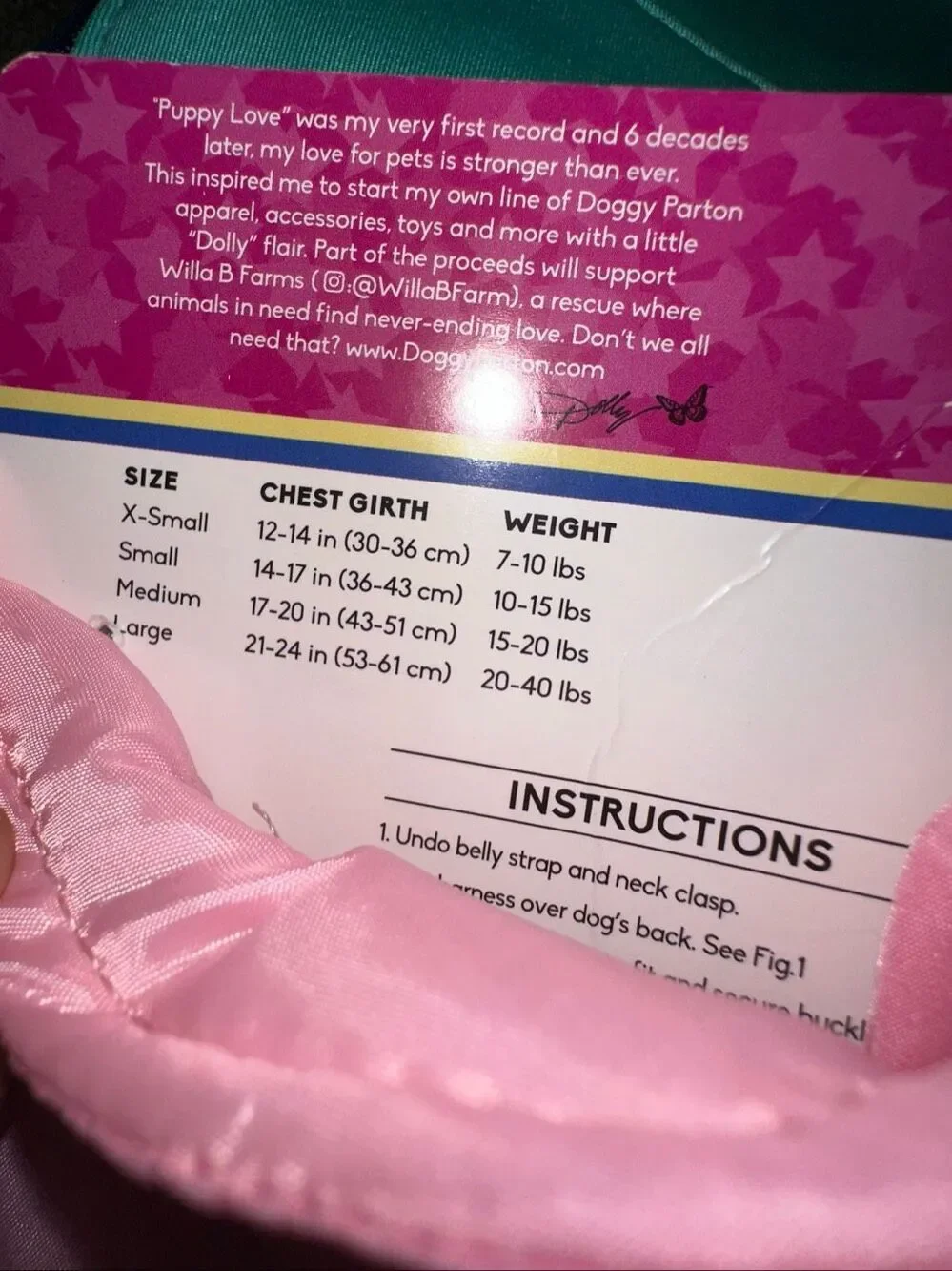 Doggy dolly Parton Barbie Pink 